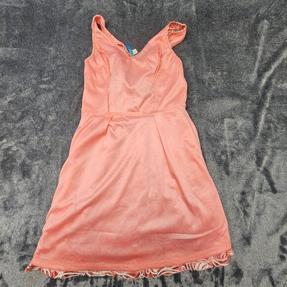 Buttons for Francescas Tank mini dress womens Medium ebrodered tulle coral - Picture 8 of 11
